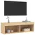 Produktbild 8 för Tv-bänk med LED-belysning sonoma-ek 100x30x30 cm