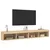 Produktbild 6 för Tv-bänk med LED-belysning 2 st sonoma-ek 100x30x30 cm