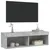 Produktbild 8 för Tv-bänk med LED-belysning betonggrå 100x30x30 cm
