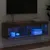 Produktbild 4 för Tv-bänk med LED-belysning rökfärgad ek 100x30x30 cm