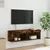 Produktbild 6 för Tv-bänk med LED-belysning rökfärgad ek 100x30x30 cm