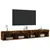Produktbild 6 för Tv-bänk med LED-belysning 2 st rökfärgad ek 100x30x30 cm
