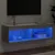 Produktbild 4 för TV-bänk med LED-belysning grå sonama 100x30x30 cm