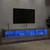 Produktbild 4 för TV-bänk med LED-belysning 2 st grå sonoma 100x30x30 cm