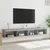 Produktbild 5 för TV-bänk med LED-belysning 2 st grå sonoma 100x30x30 cm
