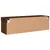 Produktbild 12 för Tv-bänk med LED-belysning brun ek 100x30x30 cm