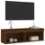 Produktbild 8 för Tv-bänk med LED-belysning brun ek 100x30x30 cm