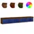 Produktbild 2 för Tv-bänk med LED-belysning 2 st brun ek 100x30x30 cm