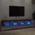 Produktbild 4 för Tv-bänk med LED-belysning 2 st brun ek 100x30x30 cm