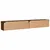 Produktbild 10 för Tv-bänk med LED-belysning 2 st brun ek 100x30x30 cm