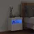 Produktbild 4 för Väggmonterad tv-bänk LED vit 40x30x40 cm