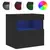 Produktbild 2 för Väggmonterad tv-bänk LED svart 40x30x40 cm