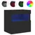 Produktbild 7 för Väggmonterad tv-bänk LED 2 st svart 40x30x40 cm