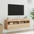 Produktbild 5 för Väggmonterad tv-bänk LED 2 st sonoma-ek 60x30x40 cm