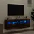 Produktbild 4 för Väggmonterad tv-bänk LED 2 st rökfärgad ek 60x30x40 cm