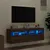 Produktbild 4 för Väggmonterad tv-bänk LED 2 st brun ek 60x30x40 cm