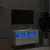 Produktbild 4 för Väggmonterad tv-bänk LED vit 80x30x40 cm