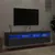 Produktbild 4 för Väggmonterad tv-bänk LED 2 st svart 80x30x40 cm