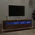 Produktbild 4 för Väggmonterad tv-bänk LED 2 st brun ek 80x30x40 cm