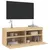 Produktbild 7 för Väggmonterad tv-bänk LED sonoma-ek 100x30x40 cm