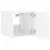 Produktbild 8 för Väggmonterad tv-bänk LED vit 30,5x35x30 cm