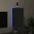 Produktbild 4 för Väggmonterad tv-bänk LED svart 30,5x35x70 cm