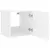 Produktbild 9 för Väggmonterad tv-bänk LED 2 st vit 40,5x35x40 cm