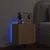 Produktbild 4 för Väggmonterad tv-bänk LED sonoma-ek 40,5x35x40 cm