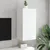Produktbild 4 för Väggmonterad tv-bänk LED vit 40,5x35x80 cm