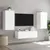 Produktbild 5 för Väggmonterad tv-bänk LED vit 40,5x35x80 cm