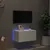 Produktbild 3 för Väggmonterad tv-bänk LED vit 60x35x31 cm