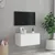 Produktbild 4 för Väggmonterad tv-bänk LED vit 60x35x31 cm