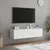 Produktbild 4 för Väggmonterad tv-bänk LED 2 st vit 60x35x31 cm