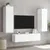 Produktbild 5 för Väggmonterad tv-bänk LED 2 st vit 60x35x31 cm