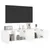 Produktbild 6 för Väggmonterad tv-bänk LED 2 st vit 60x35x31 cm