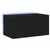 Produktbild 2 för Väggmonterad tv-bänk LED svart 60x35x31 cm
