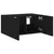 Produktbild 8 för Väggmonterad tv-bänk LED svart 60x35x31 cm