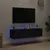 Produktbild 3 för Väggmonterad tv-bänk LED 2 st svart 60x35x31 cm