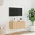 Produktbild 4 för Väggmonterad tv-bänk LED sonoma-ek 60x35x31 cm
