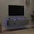 Produktbild 3 för Väggmonterad tv-bänk LED 2 st betonggrå 60x35x31 cm