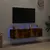 Produktbild 3 för Väggmonterad tv-bänk LED 2 st rökfärgad ek 60x35x31 cm