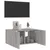 Produktbild 6 för Väggmonterad tv-bänk LED grå sonoma 60x35x31 cm