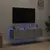 Produktbild 3 för Väggmonterad tv-bänk LED 2 st grå sonoma 60x35x31 cm
