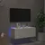 Produktbild 3 för Väggmonterad tv-bänk LED vit 80x35x31 cm