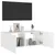 Produktbild 6 för Väggmonterad tv-bänk LED vit 80x35x31 cm