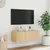 Produktbild 4 för Väggmonterad tv-bänk LED sonoma-ek 80x35x31 cm