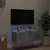Produktbild 3 för Väggmonterad tv-bänk LED betonggrå 80x35x31 cm