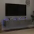 Produktbild 3 för Väggmonterad tv-bänk LED 2 st betonggrå 80x35x31 cm