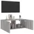 Produktbild 6 för Väggmonterad tv-bänk LED grå sonoma 80x35x31 cm