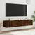 Produktbild 4 för Väggmonterad tv-bänk LED 2 st brun ek 80x35x31 cm